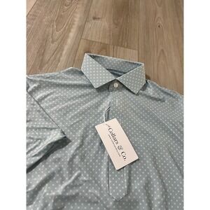 Collars and Co  Collar Polo Geometric Pattern Size S Featherweight